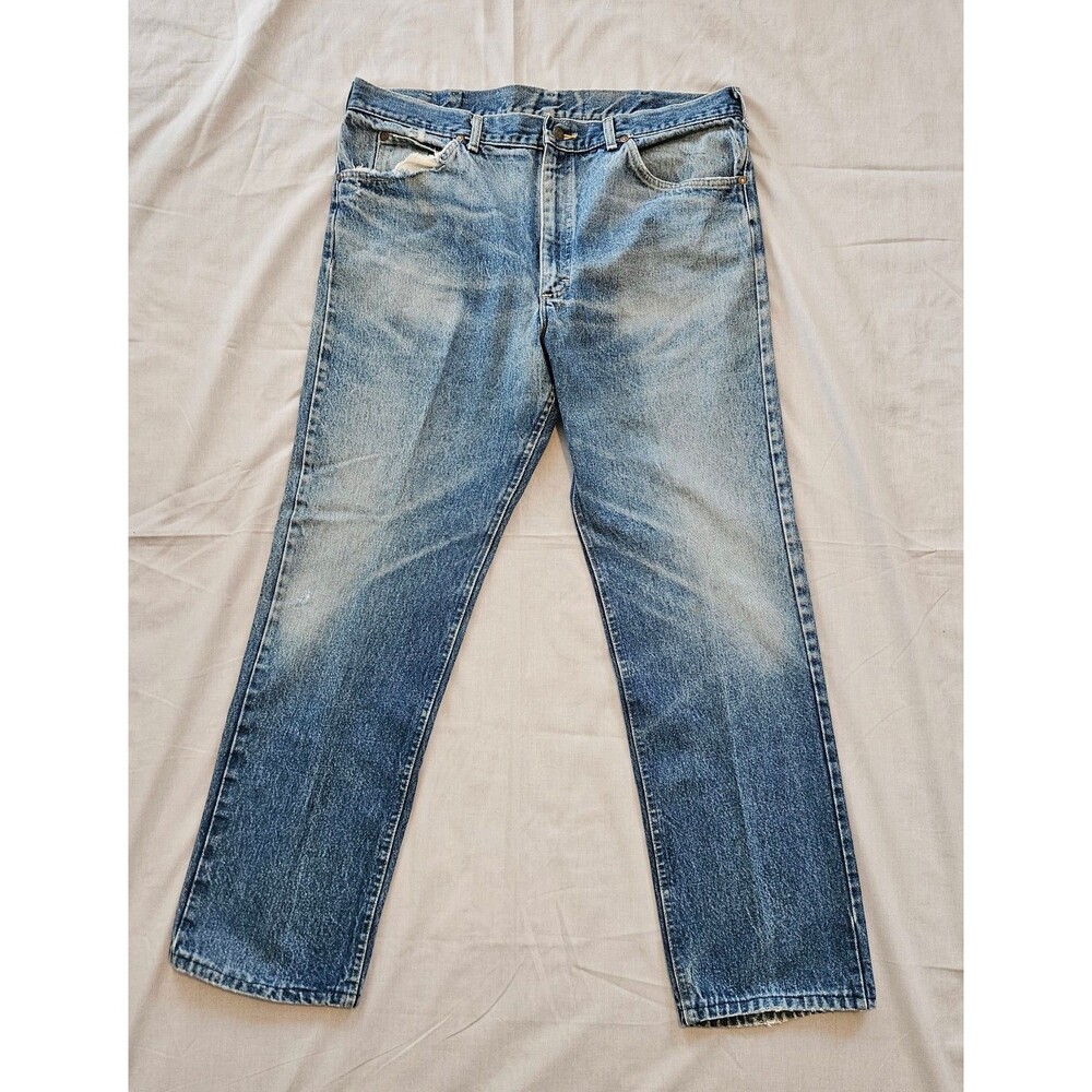 Vintage 1989 Lee Riders 200 Jeans 40x34 Made USA Union Made Dark Wash